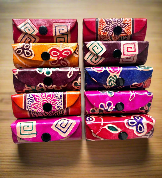 Lipstick Case with Mirror- Shantiniketan Leather