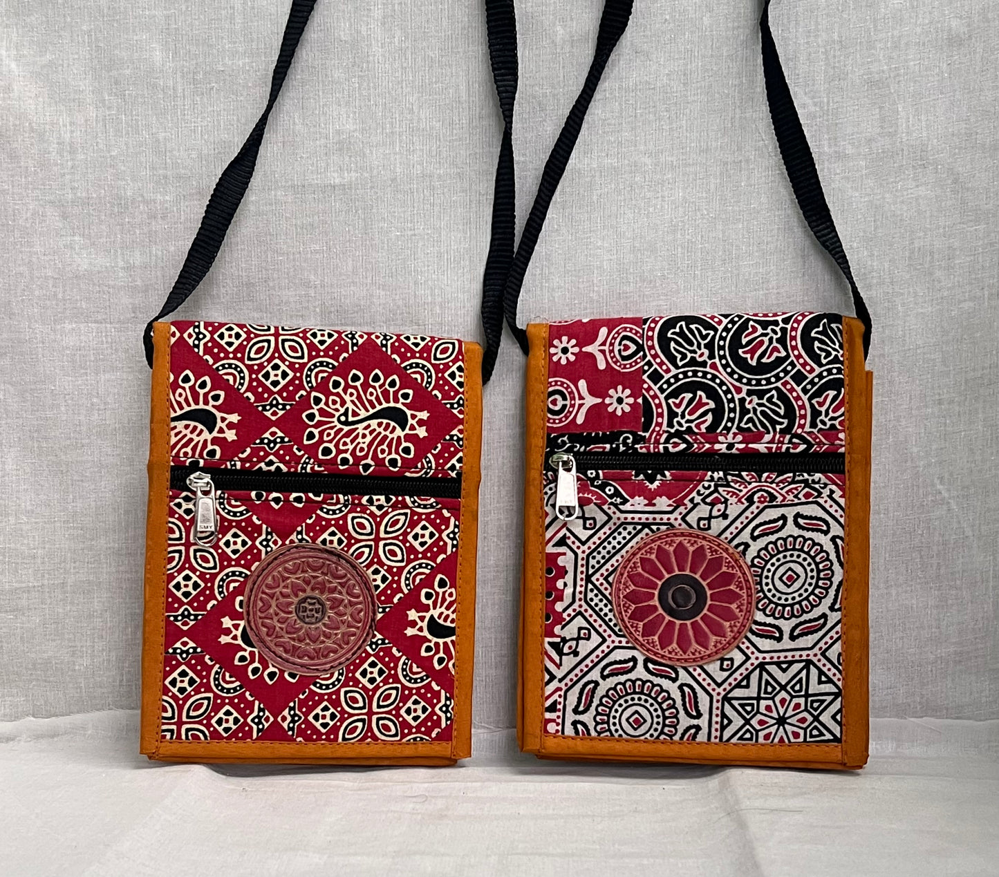 Cotton Ajrak Sling Bag