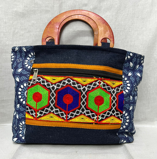 Denim Fibre Handle Bags
