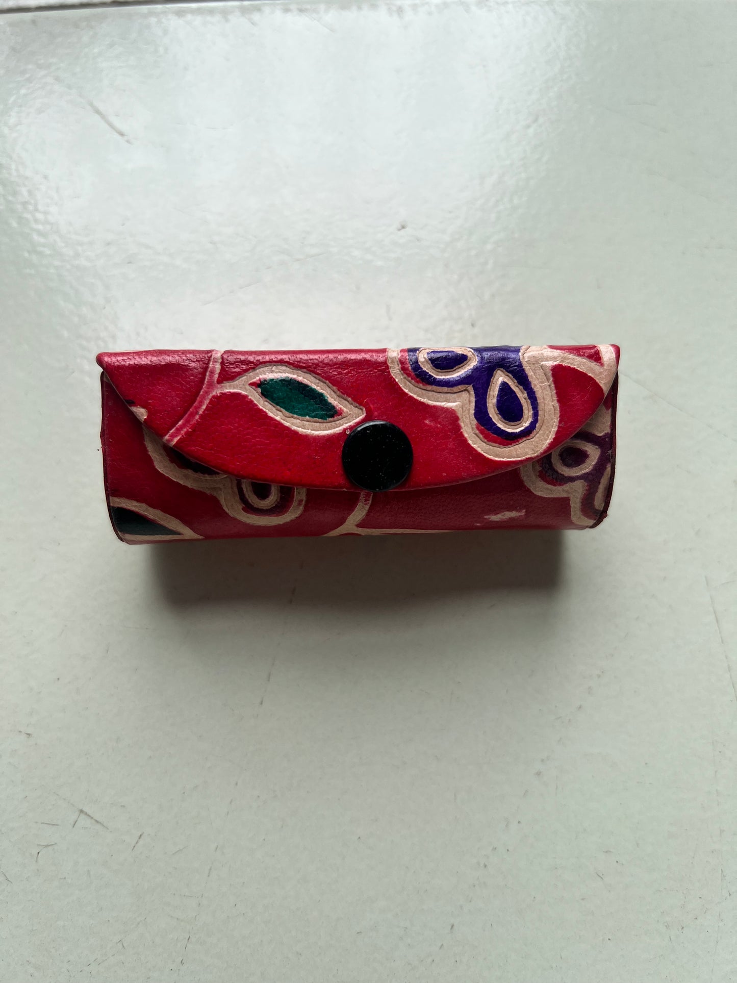 Lipstick Case with Mirror- Shantiniketan Leather