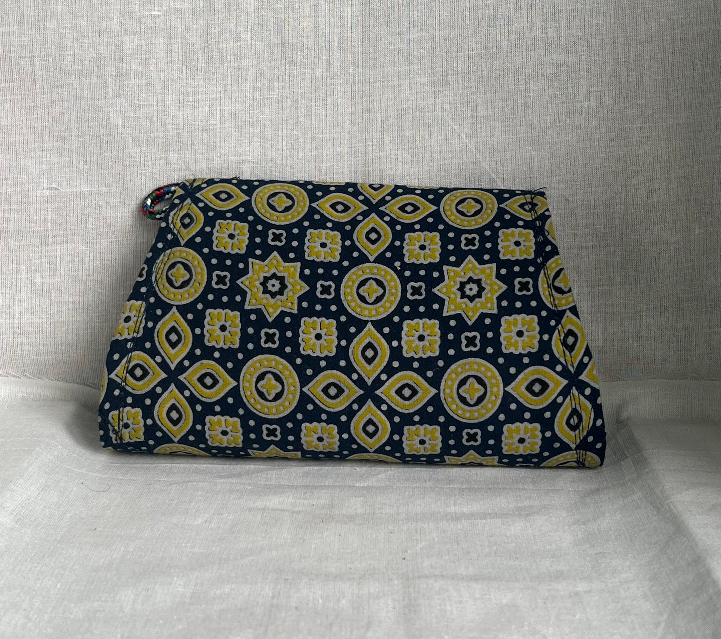 Kutch Leather Mashru Silk - Sling bag
